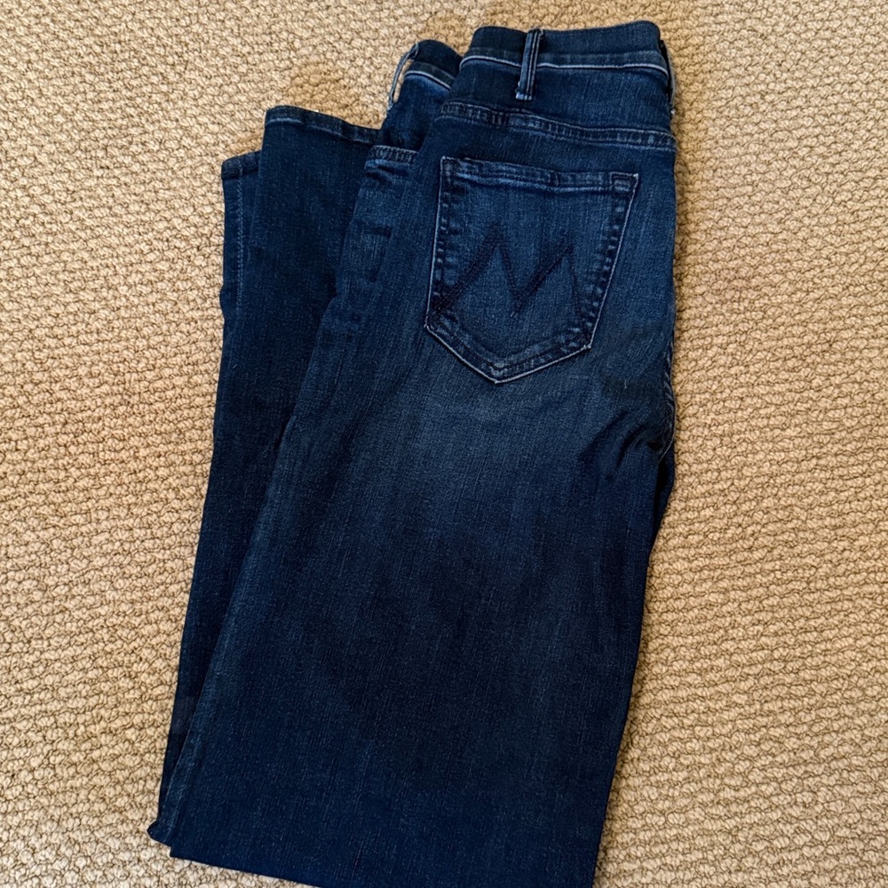 MOTHER Dark Indigo Flare Jeans